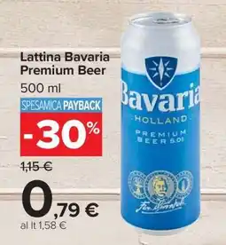 Carrefour Lattina Bavaria Premium Beer offerta