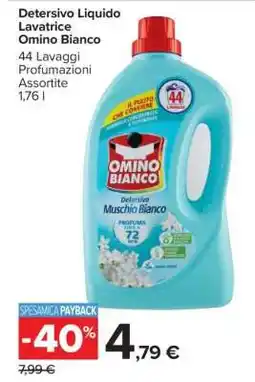 Carrefour Detersivo Liquido Lavatrice Omino Bianco offerta