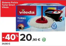 Carrefour SISTEMA PULIZIA TURBO SMART VILEDA offerta