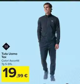 Carrefour Tuta Uomo Tex offerta