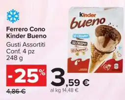 Carrefour Ferrero Cono Kinder Bueno offerta