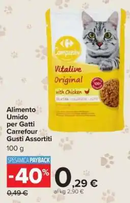 Carrefour Alimento Umido per Gatti Carrefour Gusti Assortiti offerta