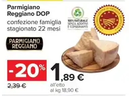 Carrefour Parmigiano Reggiano DOP offerta