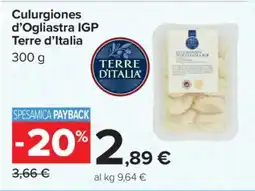 Carrefour Culurgiones d’Ogliastra IGP Terre d’Italia offerta