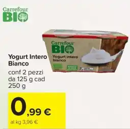 Carrefour YOGURT INTERO BIANCO offerta