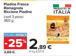 Carrefour Piadina Fresca Romagnola Riccione Piadine offerta
