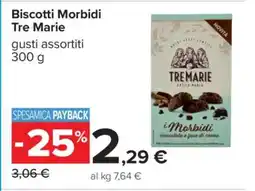 Carrefour Biscotti Morbidi Tre Marie offerta