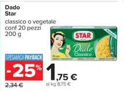 Carrefour Dado Star offerta