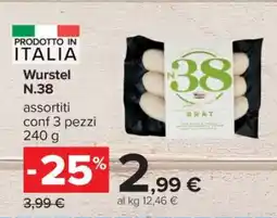 Carrefour Wurstel N.38 offerta