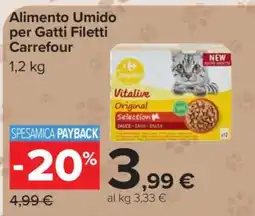Carrefour Alimento Umido per Gatti Filetti Carrefour offerta