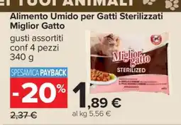 Carrefour Alimento Umido per Gatti Sterilizzati Miglior Gatto offerta