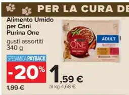 Carrefour Alimento Umido per Cani Purina One offerta