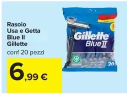 Carrefour Rasoio Usa e Getta Blue II Gillette offerta