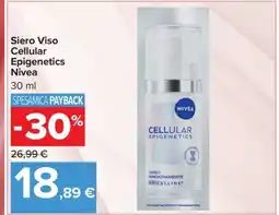 Carrefour Siero Viso Cellular Epigenetics Nivea offerta