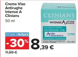 Carrefour Crema Viso Antirughe Intense A Clinians offerta
