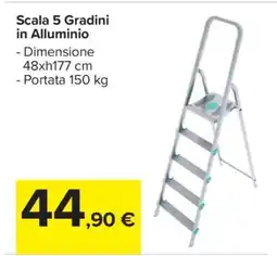 Carrefour Scala 5 Gradini in Alluminio offerta