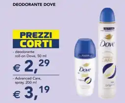 Esselunga Deodorante DOVE offerta