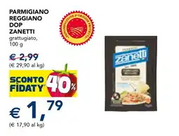 Esselunga Parmigiano reggiano dop ZANETTI offerta