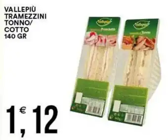 Vantaggio Cash&Carry Vallepiù tramezzini tonno/ cotto offerta