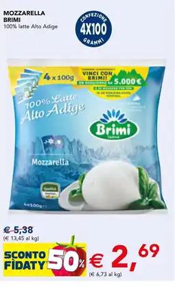 Esselunga Mozzarella BRIMI offerta
