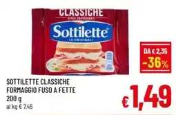 A&O Sottilette classiche formaggio fuso a fette offerta