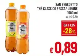 A&O San benedetto the classico pesca/limone offerta