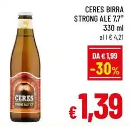 A&O Ceres birra strong ale 7,7° offerta