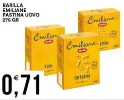 Vantaggio Cash&Carry Barilla emiliane pastina uovo offerta