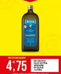 Vantaggio Cash&Carry De cecco olio extra vergine di oliva offerta
