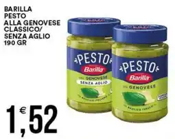 Vantaggio Cash&Carry Barilla pesto alla genovese classico/ senza aglio offerta