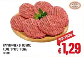 A&O Hamburger di bovino adulto scottona offerta