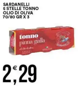 Vantaggio Cash&Carry Sardanelli 5 stelle tonno olio di oliva offerta