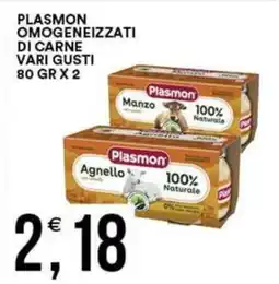 Vantaggio Cash&Carry Plasmon omogeneizzati di carne vari gusti offerta