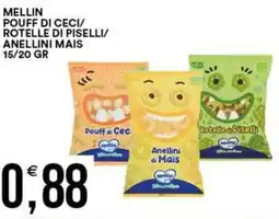 Vantaggio Cash&Carry Mellin pouff di ceci/ rotelle di piselli/ anellini mais offerta