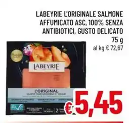 A&O Labeyrie l'originale salmone affumicato asc, 100% senza antibiotici, gusto delicato offerta