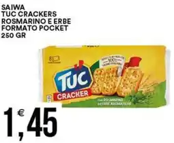 Vantaggio Cash&Carry Saiwa tuc crackers rosmarino e erbe formato pocket offerta