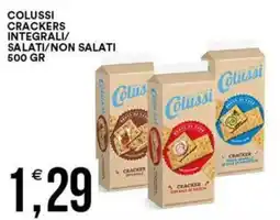 Vantaggio Cash&Carry Colussi crackers integrali/ salati/non salati offerta