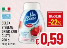 A&O Selex vivbene drink vari gusti offerta