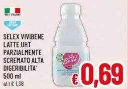 A&O Selex vivibene latte uht parzialmente scremato alta digeribilita' offerta
