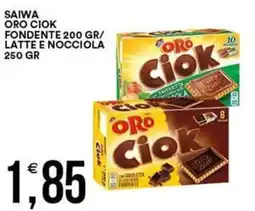 Vantaggio Cash&Carry Saiwa oro ciok fondente/ latte e nocciola offerta