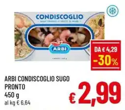 A&O Arbi condiscoglio sugo pronto offerta