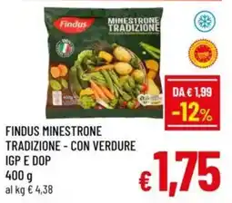 A&O Findus minestrone tradizione con verdure igp e dop offerta