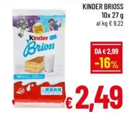 A&O Kinder brioss offerta
