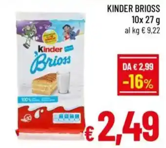 A&O Kinder brioss offerta