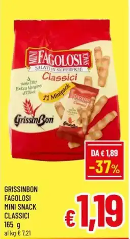 A&O Grissinbon fagolosi mini snack classici offerta