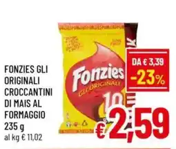 A&O Fonzies gli originali croccantini di mais al formaggio offerta