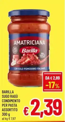 A&O Barilla sugo ragù condimento per pasta assortito offerta