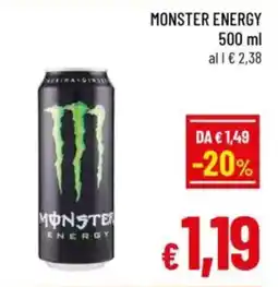 A&O Monster energy offerta