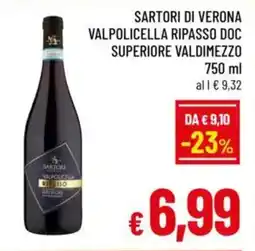 A&O Sartori di verona valpolicella ripasso doc superiore valdimezzo offerta