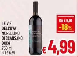 A&O Le vie dell'uva morellino di scansano docg offerta